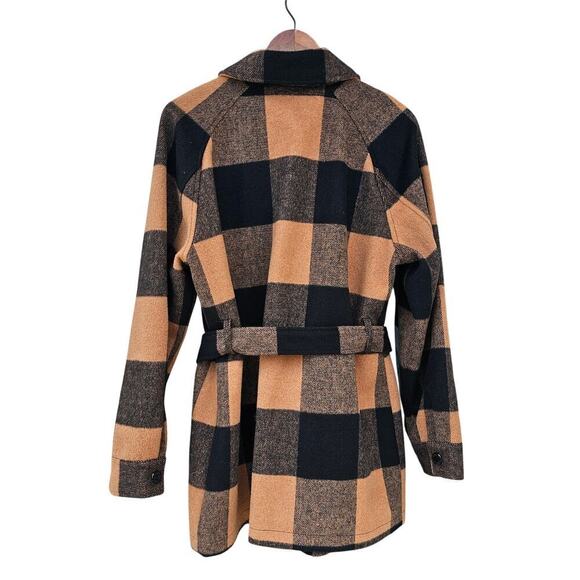 Calvin Klein Belted Shirt Jacket Camel / Black Size L - Picture 5 of 11